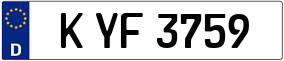 Trailer License Plate